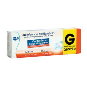 Diclofenaco Dietilamonio 11,6mg/G Gel Creme 60g - Ems Generico