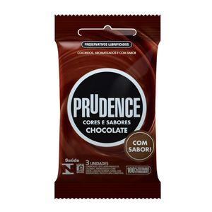Preservativos Cores E Sabores Chocolate Prudence 3u