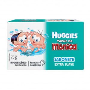 Sabonete Infantil Extra Suave Turma Da Monica Huggies 75g