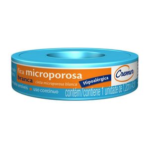Fita Microporosa Hipoalergica Branca Cremer 1,2cm X 4,5m
