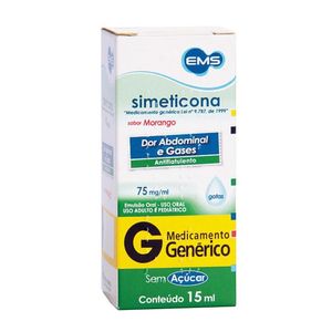 Simeticona 75mg/Ml Emulsao Oral Gotas 15ml - Ems Generico
