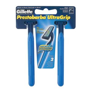 Aparelho De Barbear Prestobarba Ultragrip Mais Lubrificantes Gillette 2u