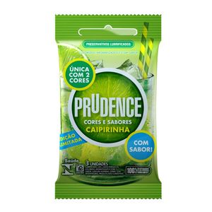 Preservativos Cores E Sabores Caipirinha Prudence 3u