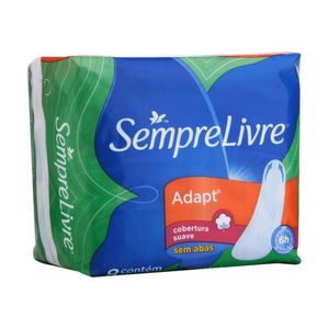 Absorvente Adapt Suave Sem Abas 8u Sempre Livre