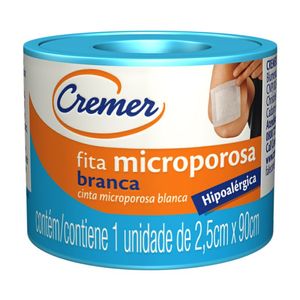 Fita Microporosa Hipoalergica Branca Cremer 2,5cm X 90cm