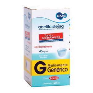 Acetilcisteina 40mg/Ml Xarope Adulto 120ml - Ems Generico