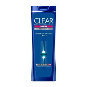 Shampoo Anticaspa Limpeza Diaria 2 Em 1 Clear Men 200ml
