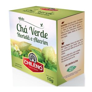 Misto De Cha Verde, Hortela E Alecrim Chileno 10 Saches