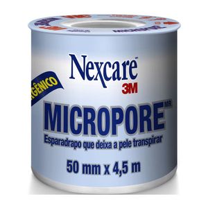 Fita Micropore Nexcare Branca 50mm X 4,5m