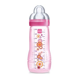 Mamadeira Ortodontica Fashion Bottle Bico Fluxo Rapido Menina Mam 330ml