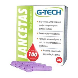 Lancetas Para Lancetador G-Tech 100u