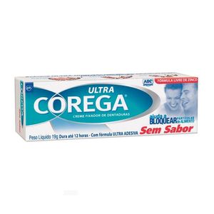 Creme Fixador De Dentadura Ultra Corega Sem Sabor 19g