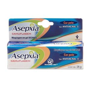 Maquiagem Em Gel Secante Camuflagem Cor De Pele Asepxia 28g