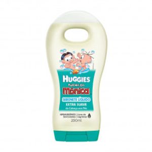 Sabonete Liquido Infantil Extra Suave Turma Da Monica Huggies 200ml