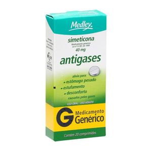 Simeticona 40mg 20 Comprimidos - Medley Generico