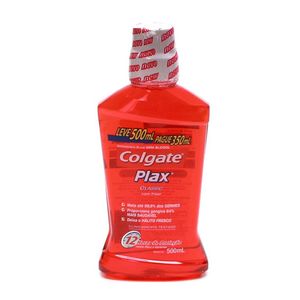 Antisseptico Bucal Plax Classic Colgate Leve 500ml Pague 350ml