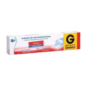 Maleato De Dexclorfeniramina 10mg/G Creme 30g - Ems Generico