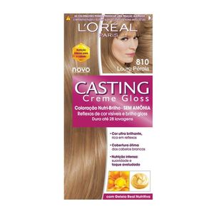 Tintura Creme 810 Louro Perola Sem Amonia Casting Creme Gloss
