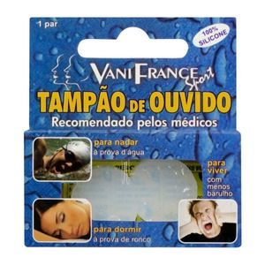 Tampao De Ouvido  Silicone Vani France Com 1 Par