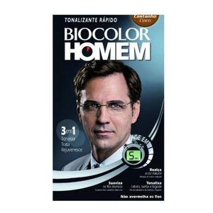 Tonalizante Castanho Claro Biocolor Homem
