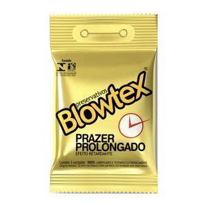Preservativos Prazer Prolongado Efeito Retardante Blowtex 3u