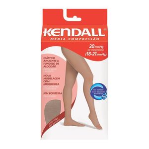 Meia Calça Media Compressao Sem Ponteira Cor Mel Kendall Tamanho Grande