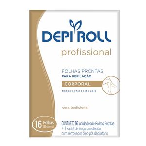 Folhas Prontas Para Depilaçao Corporal Profissional Tradicional 16u