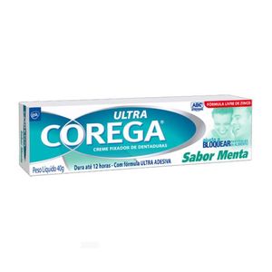 Creme Fixador De Dentadura Ultra Corega Sabor Menta 40g