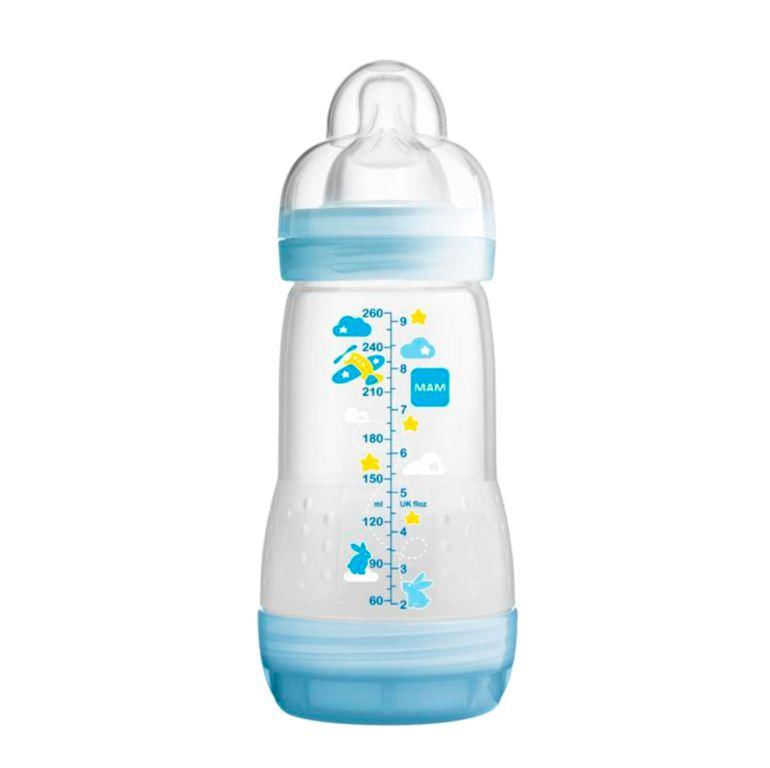 mamadeira-ortodontica-first-bottle-bico-fluxo-lento-menino-mam-260ml