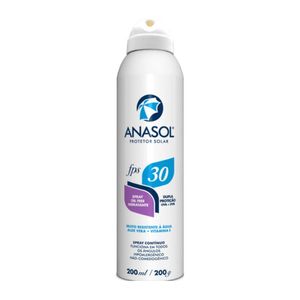 Protetor Solar Spray Continuo  Fps 30 Anasol 200ml