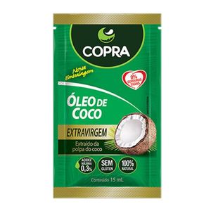 Oleo De Coco Extra Virgem Copra 1 Sache De 15ml