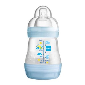 Mamadeira Ortodontica First Bottle Bico Fluxo Lento Menino Mam 160ml