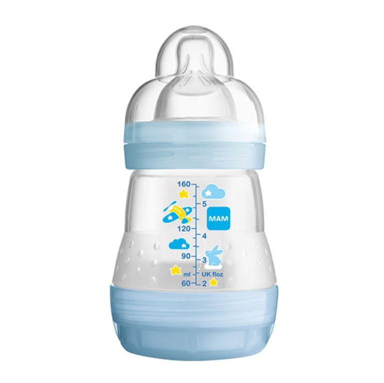 mamadeira-ortodontica-first-bottle-bico-fluxo-lento-menino-mam-160ml
