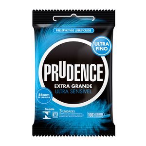 Preservativo Extra Grande Ultra Sensivel Prudence 3u