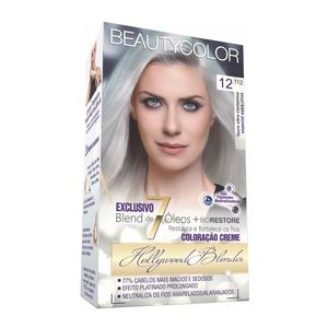 Tintura Kit 11.112 Louro Ultra Clarissimo Especial Extra Cinza Hollywood Blondes Beauty Color