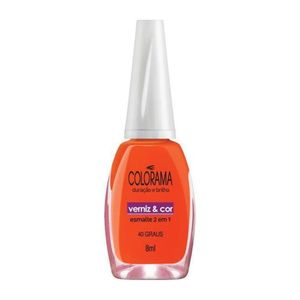 Esmalte Verniz &Amp; Cor 40 Graus Colorama 8ml