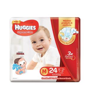 Fralda Supreme Care Tamanho Medio 24u  Huggies