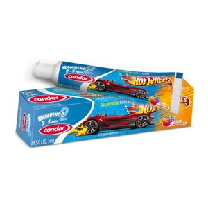 Gel Dental Infantil Hot Wheels De 2 A 5 Anos Tutti-Frutti Condor 50g