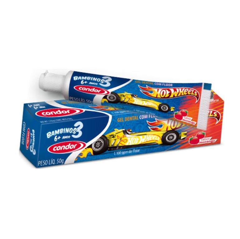 gel-dental-infantil-hot-wheels-6-anos---morango-condor-50g