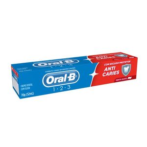 Creme Dental Anti Caries 1-2-3 Oral-B 70g