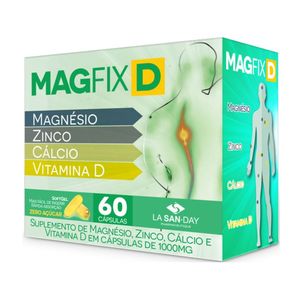 Magfix D Sem Açucar La San-Day 60 Capsulas
