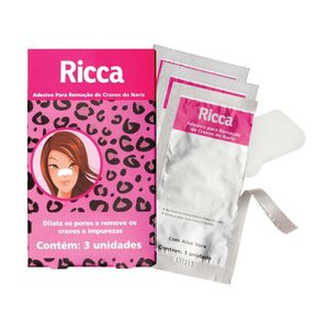 Adesivos Para Remoçao De Cravos Do Nariz Ricca 3un