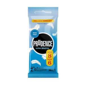 Preservativo Ultra Sensivel Leve 8 Pague 6 Prudence