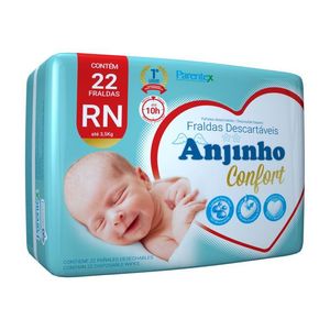 Fralda Anjinho Confort Recem Nascido 22u