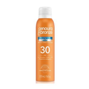 Protetor Solar Aerossol Fps30 Cenoura E Bronze 200ml