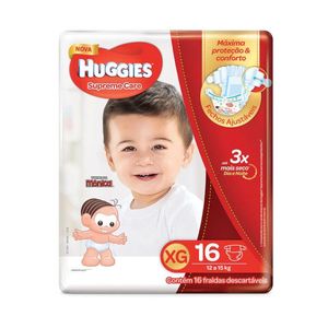 Fralda Huggies Supreme Care Tamanho Extra Grande 16 Unidades