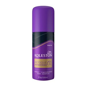Spray Retoque Instantaneo 3 Segundos Preto Koleston 100ml