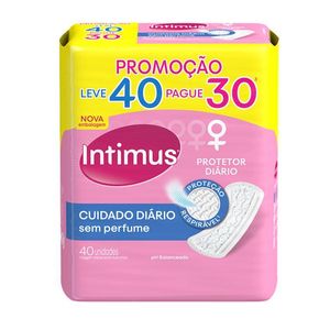 Protetor Diario Cuidado Diario Sem Perfume Leve40 E Pague30 Intimus