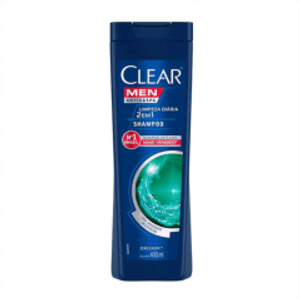 Shampoo Anticaspa Clear Limpeza Diaria 2 Em 1 400ml