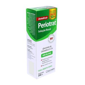 Soluçao Bucal Periotrat Menta Sem Alcool Dentalfresh 250ml